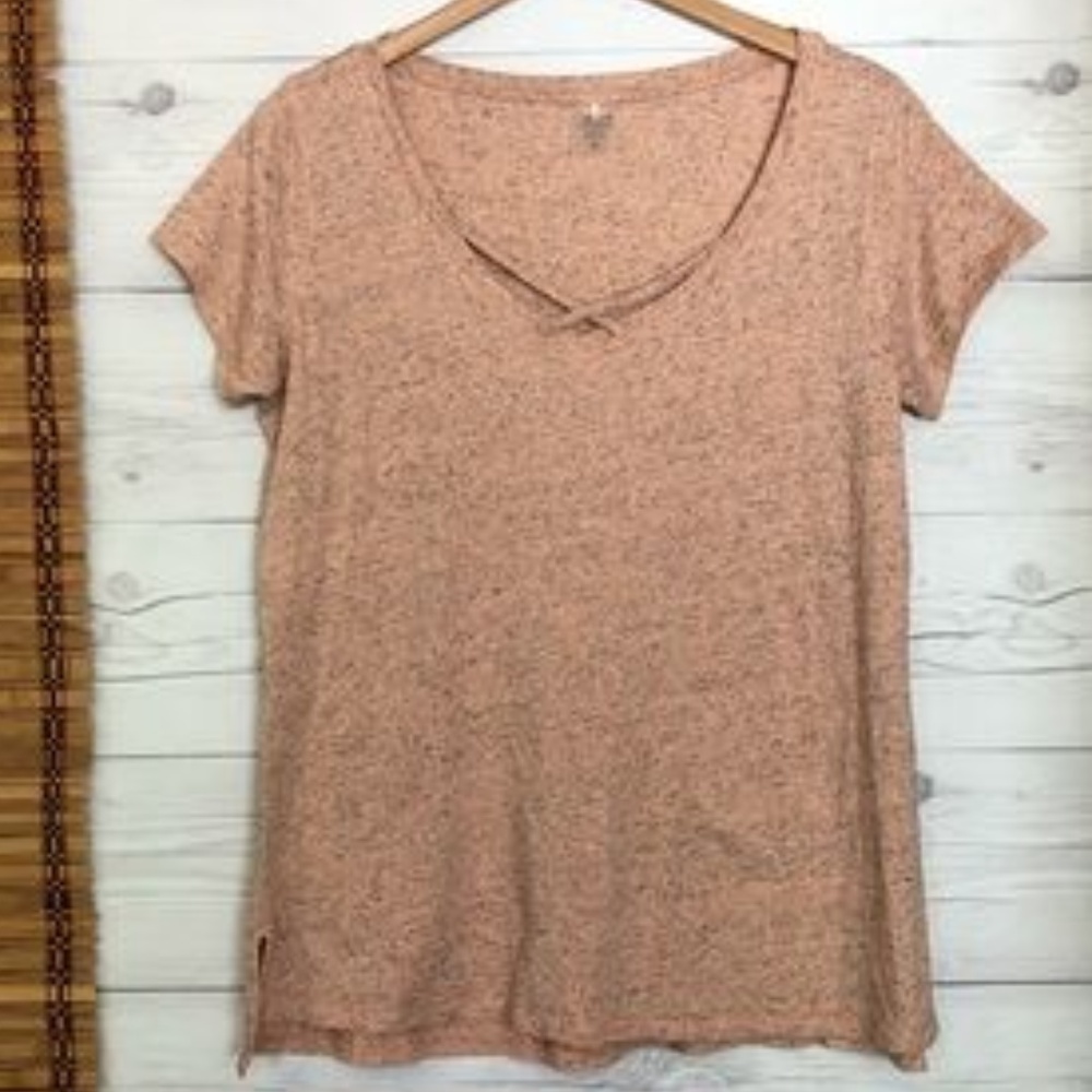Calia Criss Cross cap sleeve T-shirt
